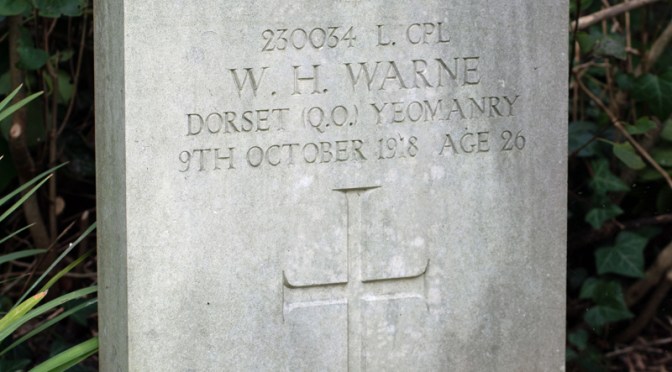 CWG: Lance Corporal William Warne